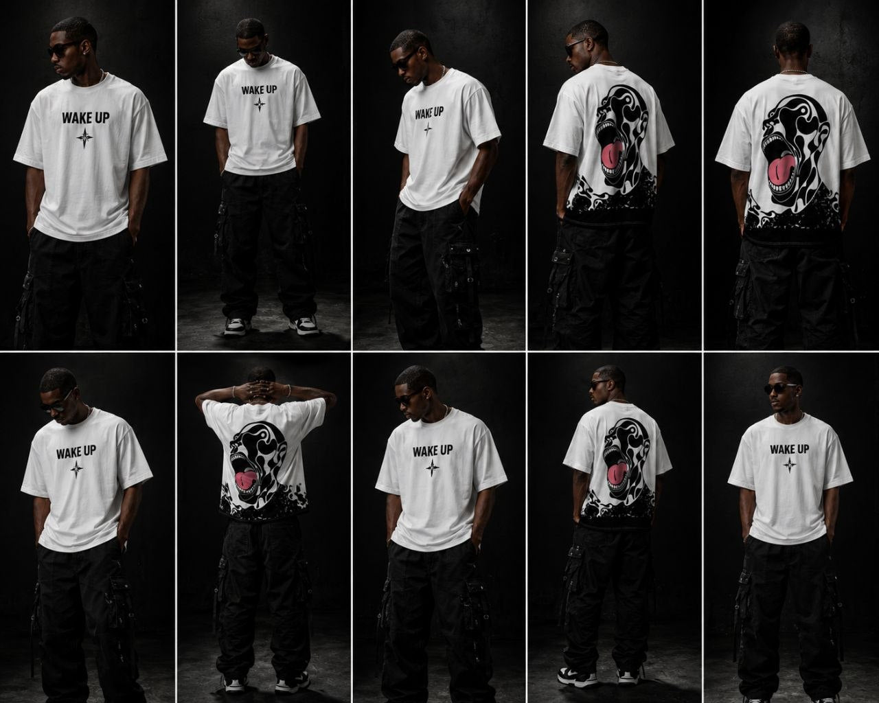 "WAKE UP TEE" Oversized T-Shirt