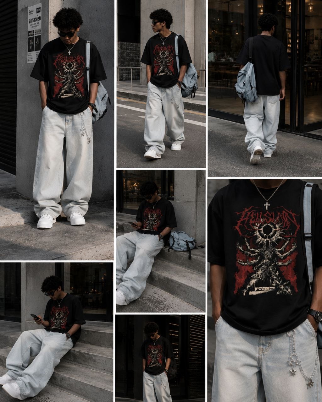 SIX ARM OF CHAOS OVERSIZE T-SHIRT